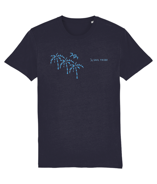 Tribal Palm - Blue,  Sailing T Shirts