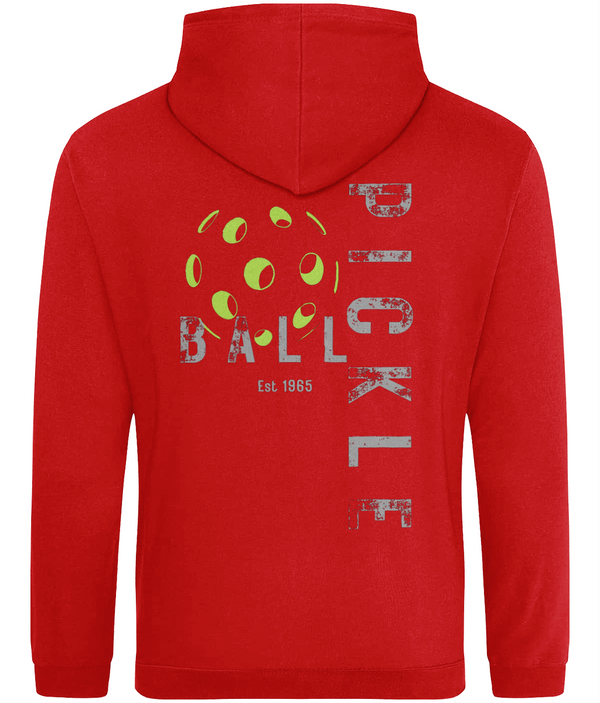 Pickleball Hoodie Graphics with Rustic Font