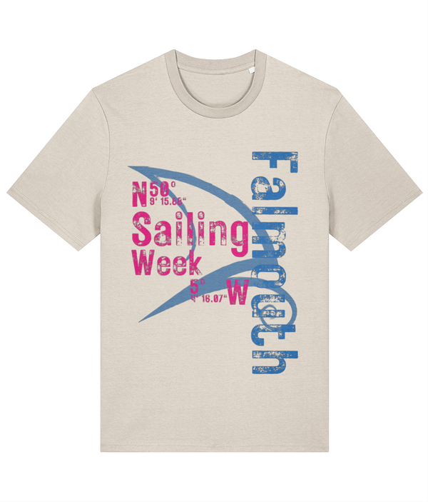 2024 Falmouth Sailing Week Rustic White T Shirt