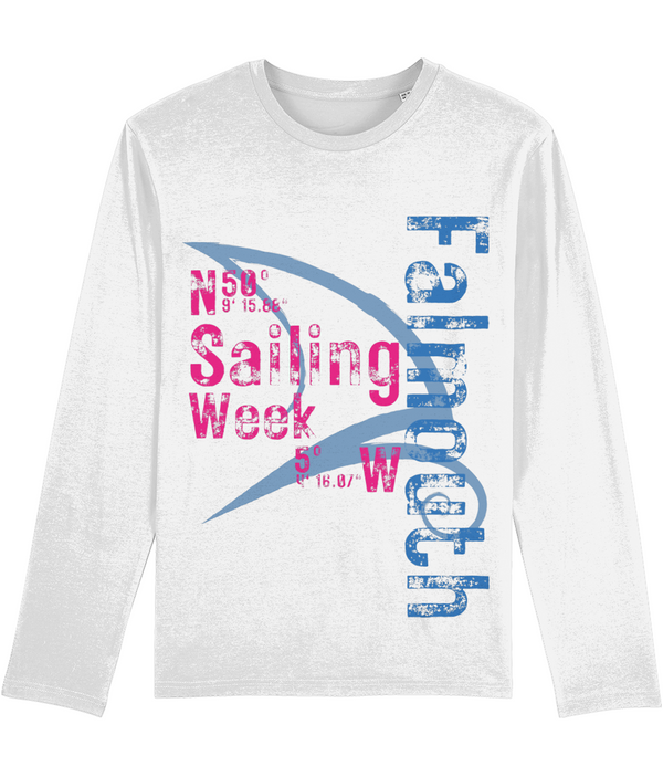 2024 Falmouth Sailing Week Rustic - Long Sleeve White T Shirt