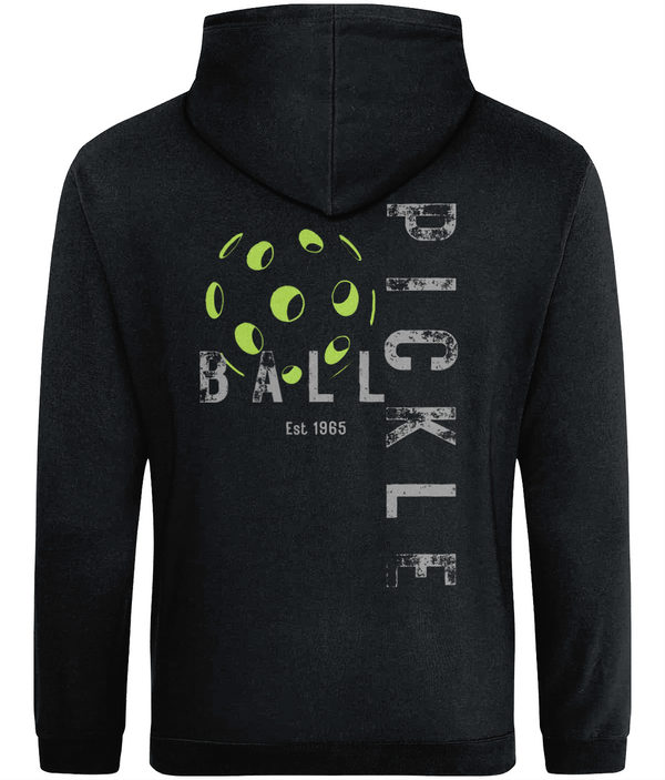 Pickleball Hoodie Graphics with Rustic Font