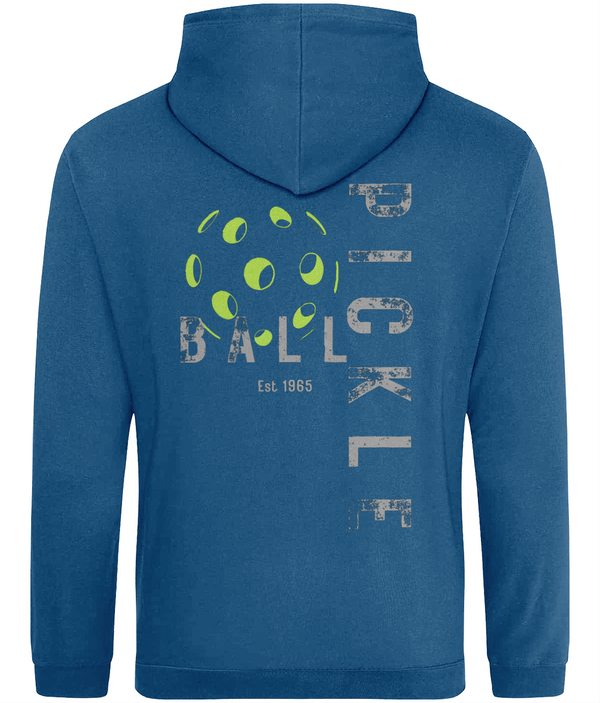 Pickleball Hoodie Graphics with Rustic Font