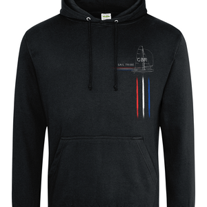 Sailing Hoodie - Yacht  Graphics - Black Smoke 