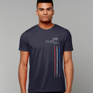 Sailing T Shirt with GBR and yacht graphic