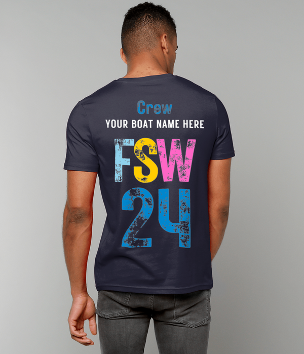 2024 Personalised Falmouth Sailing Week T Shirt French Navy - Crew