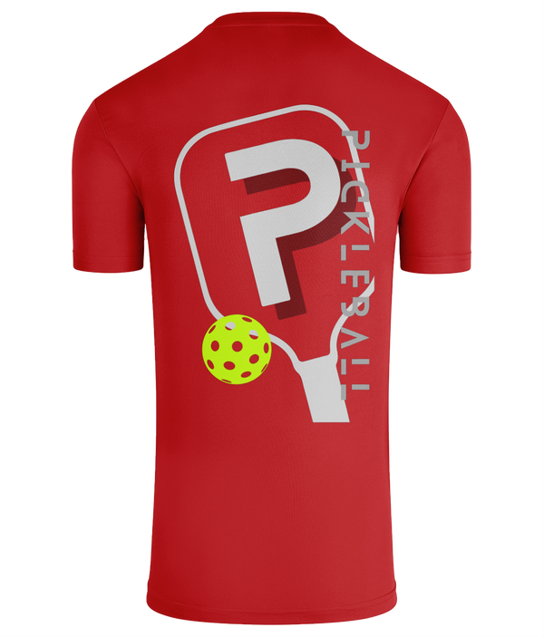 Performance Pickleball T Shirt with Paddle Graphics